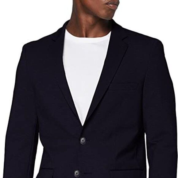 New MERAKI Men's Casual Blazer Navy - Picture 3 of 10